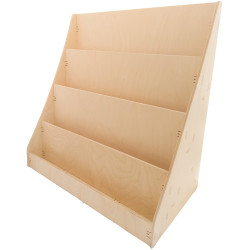 Frontales Bücherregal für Kinder | 4 Ebenen | Holz 60x60x30 cm | Clicksystem