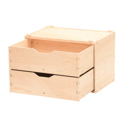 Wooden Drawer Box 60x40x42cm | 2 Drawers | BLUM & Clicksystem | Stackable