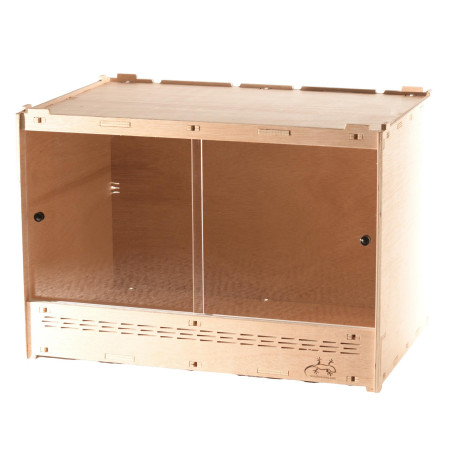 Holzterrarium 60x40x42cm | Stapelbar & Erweiterbar | Clicksystem | Multiplex