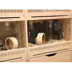 Wooden Terrarium 60x40x42cm | Stackable & Expandable | Clicksystem | Multiplex