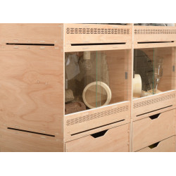 Wooden Terrarium 60x40x42cm | Stackable & Expandable | Clicksystem | Multiplex