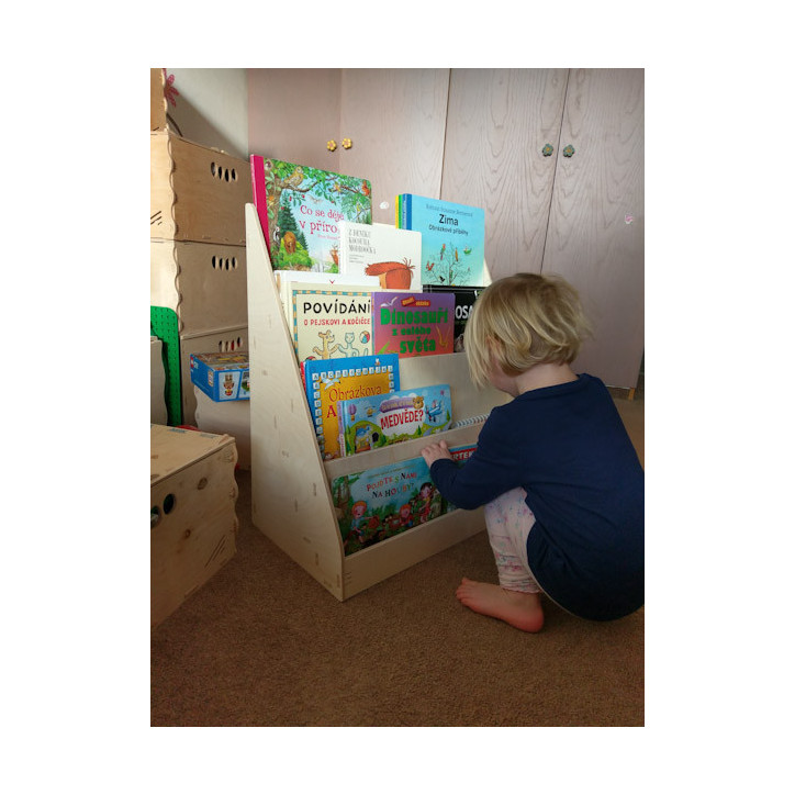 Bücherschrank, Bücherregal für Kinder 4 Stock