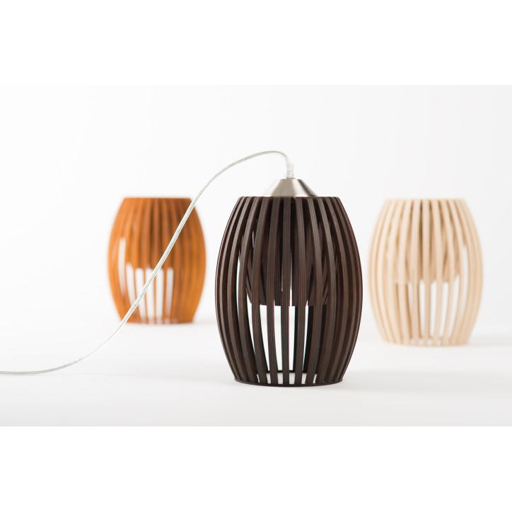 Avilo Pendant light, Reddish brown Incl. Suspension E27