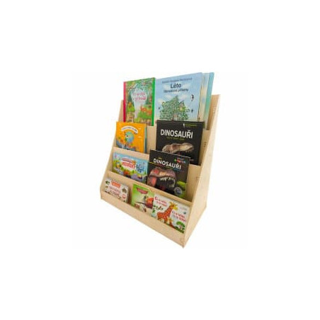 Frontal Kids Bookshelf | 4 Tiers | Wood 60x60x30 cm | Clicksystem
